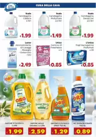 Volantino Le Bolle di Giù Giù Pagina 2: L'unico fogli asciugatrice profumati €0,85, Scala candeggina profumata €1,49