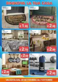 Volantino Mister Risparmio Pagina 6: Zerbino antiscivolo €1,99, Tovaglia 6 Posti Varie fantasia IRGE €2,79
