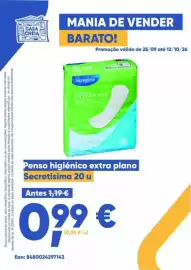 Folheto Casa Cheia Página 1: Penso higiénico extra plano Secretisima €0,99