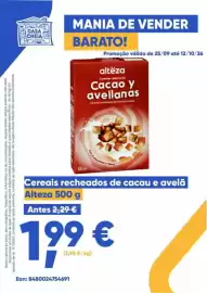 Folheto Casa Cheia Página 8: Cereais recheados de cacau e avelã Alteza €1,99