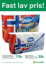 Felleskjøpet kundeavis Side 15: Ooops Excellence toalettpapir €119,00