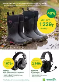 Felleskjøpet kundeavis Side 2: Wolf Apex BT hørselvern €2.349,00, Muckboot Arctic Grip Mid støvel dame og herre €1.229,00