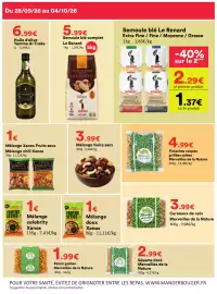 Catalogue Hmarket semaine 40 page 7: Le Renard Semoule blé €1,37