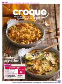 Catalogue Croque Gel page 1: N°10 DU LUNDI 28 SEPTEMBRE AU DIMANCHE 25 OCTOBRE 2026 croque On partage bien plus que des