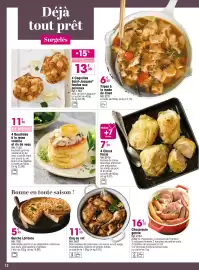 Catalogue Croque Gel page 12: 4 Bouchées à la reine volaille et ris de veau €11,90, Tripes à la mode de Caen €6,55