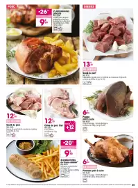 Catalogue Croque Gel page 25: Perdreau prêt à cuire €6,50, Côtes de porc filet €12,30