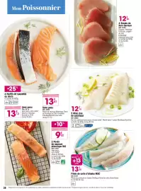 Catalogue Croque Gel page 28: Cabillard €12,10, Filets de colin d'Alaska MSC €13,25