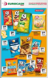 Eurocash gazetka Strona 12: Paluszki DJ €2,59, Pałeczki kukurydziane: Smakotek €1,29