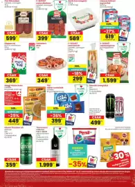 Spar Market akciós újság hét 40 Oldal 2: Tibi táblás csokoládé €399,00, S-Budget toast kenyér €299,00
