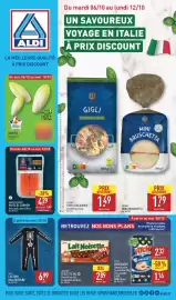Catalogue ALDI semaine 41 page 1: GOLDEN SEAFOOD PAVÉS DE SAUMON €4,29, L&D COSTUME HALLOWEEN €6,99