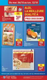 Catalogue ALDI semaine 41 page 10: MILSANI Emmental Râpé €6,49, MILSANI CAMEMBERT PANÉ €2,99