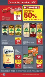 Catalogue ALDI semaine 41 page 16: LES JARDINS DE LAYLAH Haricots blancs ou haricots rouges ou lentilles €0,99