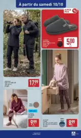 Catalogue ALDI semaine 41 page 35: UP 2 FASHION CHAUSSONS €5,00, UP 2 FASHION® PYJAMA €8,99