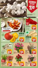 REWE DE tilbudsavis uge 40 Side 11: Bio Ingwer €0,49, Rewe Bio Bio Pastinaken €1,69