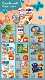 REWE DE tilbudsavis uge 40 Side 4: Mega Auswahl. Mega sparen. DER GROSSE EROBEERE MOLE Bauer DER GROSSE FETTARM MIT CALCIUM