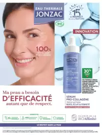 Catalogue Auchan Parapharmacie | Parapharmacie, beauté page 4: EAU THERMALE JONZAC COSMETIQUE BIO CHARTE COSMEBIO ans 15 de