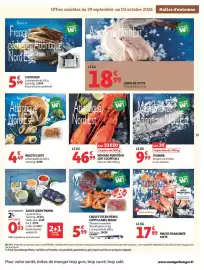 Catalogue Auchan | Halles d'automne hypers page 17: BULOTS CUITS €4,49, QUEUE DE LOTTE €18,99