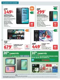 Catalogue Auchan | Halles d'automne hypers page 52: TCL TV QLED 55" €449,00, XIAOMI REDMI 15C €149,99