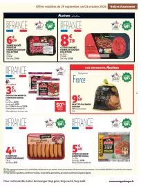Catalogue Auchan | Halles d'automne hypers page 9: Madrange Saucisses fumées €4,99, Auchan Palette à la Diable €9,69