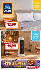 Volantino ALDI settimana 41 Pagina 34: Cuscino €12,99, Ambiano termoventilatore €19,99