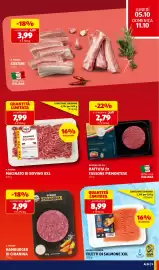 Volantino ALDI settimana 41 Pagina 7: Il Podere macinato di bovino XXL €7,99, Battuta di Fassone Piemontese €2,79