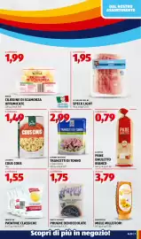 Volantino ALDI settimana 41 Pagina 9: Trancetti di tonno Almare Seafood €2,99, Happy Harvest Prugne Denocciolate €1,75