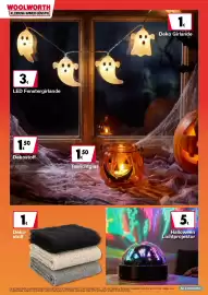Woolworth Prospekt Seite 16: Halloween LED Fenstergirlande €3,00, Halloween Dekostoff €1,50
