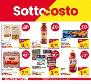 Volantino Eurospar Pagina 4: Tonno all'olio di oliva Rio mare €7,99, Pasta di semola formati assortiti Rummo €0,75