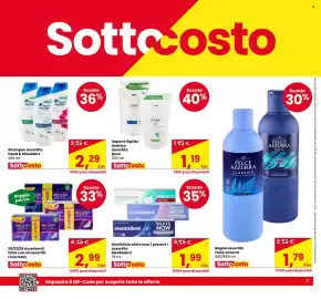 Volantino Eurospar Pagina 7: Shampoo assortito Head & Shoulders €2,29, Sapone liquido ricarica assortito Dove €1,19