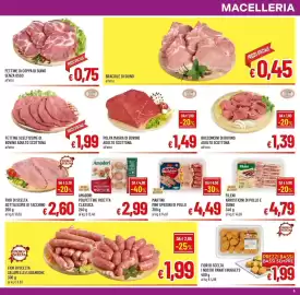 Volantino A&O Pagina 5: Fettine di coppa di suino senza osso €0,75, Fettine sceltissime di bovino adulto Scottona €1,99