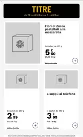 Catalogue Picard page 2: Fiori di Zucca pastellati alla mozzarella €5,50, 6 suppli al telefono €3,99