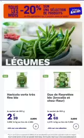 Catalogue Picard page 21: LE BIO Duo de fleurettes bio (brocolis et chou-fleur) €2,68
