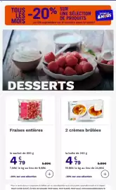 Catalogue Picard page 29: Picard 2 crèmes brûlées €4,79, Picard Fraises entières €4,79