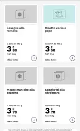 Catalogue Picard page 3: Spaghetti alla carbonara €3,70, Mezze maniche alla zozzona €3,70