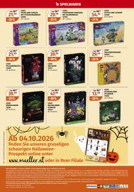 Müller Flugblatt woche 40 Seite 16: LEGO Friends Feentassen-Karussell mit Blumendeko €29,99, LEGO WILDBLUMEN-STRAUSS €47,99