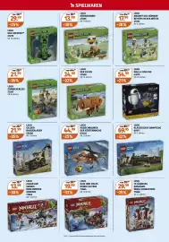 Müller Flugblatt woche 40 Seite 14: LEGO DER CREEPER €29,99, LEGO Klassischer Dampfzug €69,95