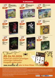 Müller Flugblatt woche 40 Seite 16: LEGO Friends Feentassen-Karussell mit Blumendeko €29,99, LEGO WILDBLUMEN-STRAUSS €47,99