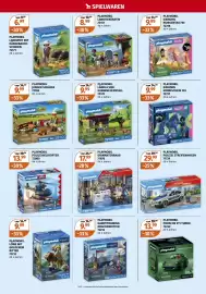 Müller Flugblatt woche 40 Seite 2: Playmobil Polizei Streifenwagen €29,99, Playmobil Landwirt mit Hängebauch-Schwein €6,99