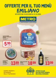 Volantino Metro Pagina 1: Caciotta mista Caseificio Valsamoggia €13,89, Tortellini Bolognesi Surgital €18,99