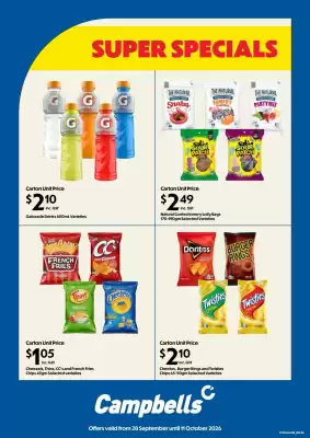 Campbells Wholesale catalogue (valid until 11-10)