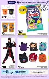 BIG W catalogue Page 3: Cadbury Freddo Popping Candy Sharepack €5,00, Stitch Lenticular Tumbler €2,00