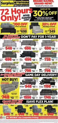 Surplus Furniture (valid until 5-10)