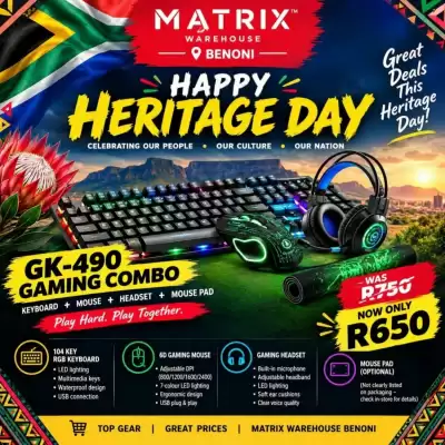 Matrix Warehouse catalogue (valid until 5-10)