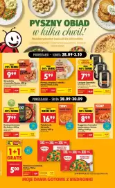 Biedronka gazetka tydzień 40 Strona 4: Warzywa na patelnię Hortex €5,00, Nuggetsy z kurczaka panierowane Yeemy €8,99