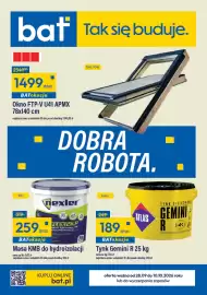 Bat gazetka Strona 1: Tynk Silikonowy Gemini R €189,00, Masa KMB do hydroizolacji Nexler €259,00