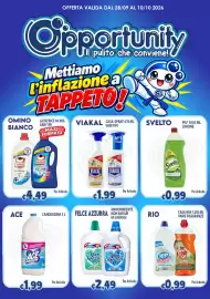 Volantino Opportunity Shop Pagina 1: Svelto detersivo per piatti limone €0,99, Rio Casamia €0,99