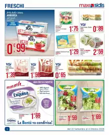 Volantino Maxi Sidis settimana 40 Pagina 3: Lasagne fresche all'uovo DIVELLA €1,29, Risotti Viva la Mamma €2,59