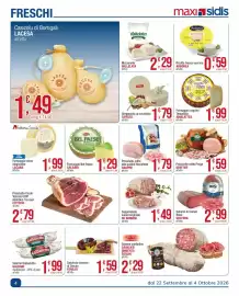 Volantino Maxi Sidis settimana 40 Pagina 4: Prosciutto cotto alta qualità Riccafetta Raspini €1,79