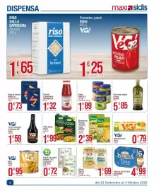 Volantino Maxi Sidis settimana 40 Pagina 5: Minestrone, Passato, Vellutata, Zuppa Knorr €2,35