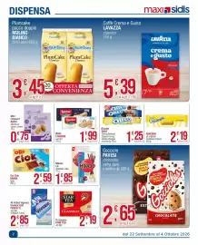 Volantino Maxi Sidis settimana 40 Pagina 7: Mikado LU fondente, latte €1,85, Wafer LOACKER €1,99
